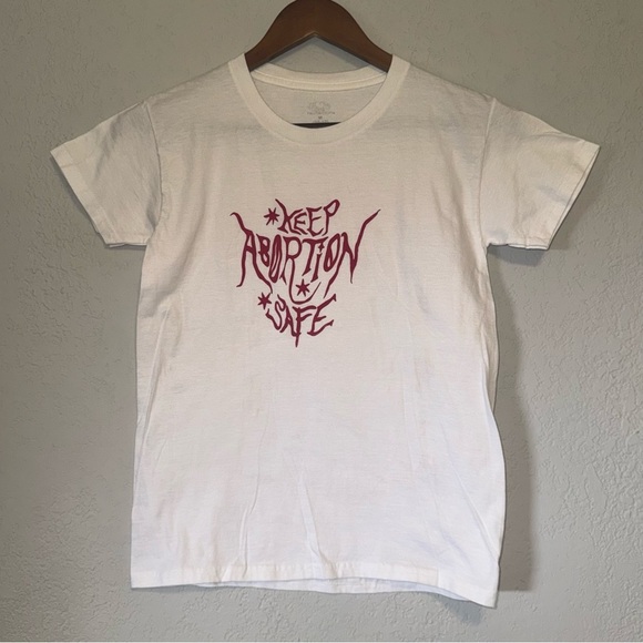 Women's Fruit of the Loom Keep Abortion Safe Fitted Baby Tee - Picture 2 of 5